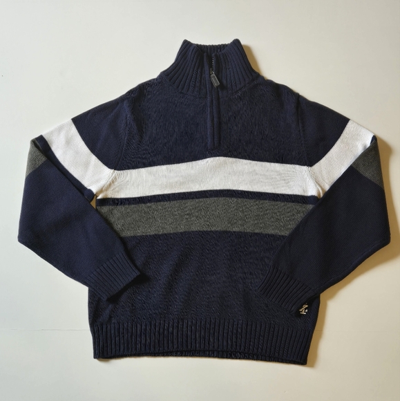 IZOD/Boys Navy, White and Gray Sweater/Size S/P 8 - Picture 1 of 4